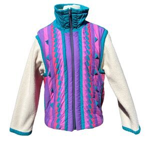 Wellsprings Design Vtg Quilted Jacket Phyllis Wells Bozeman Montana Size Medium?